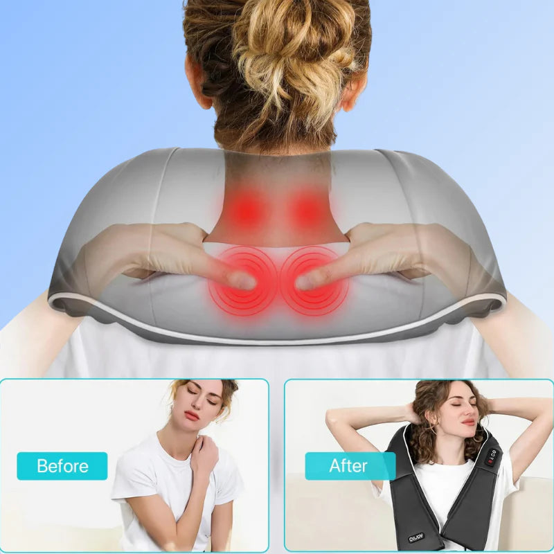 Painchef Neck & Back Massager With Heat